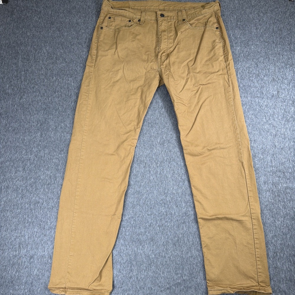 Levis 505 Pants Mens 36x34 (Measures 36x31)‎  Tan Straight Leg